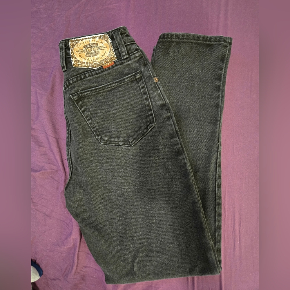 VINTAGE black Pepe jeans with button fly Size 32